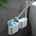 Ecoco Household No Dead Ends Toilet Cleaning Brush Gray White