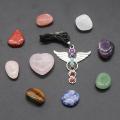 Crystal Gemstone Chakras Healing Quartz Mineral Ornament Gifts Box