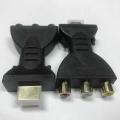 Hdmi-compatible to 3 Rgb Rca Video Audio Adapters Component Connector