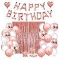 Happy Birthday Balloons Banner(3d Lettering) ,foil for Birthday Party