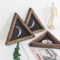 3 Pack Rustic Wall Moon Phases Wooden Wall Pediments for Living Room