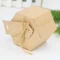 50pcs Kraft Paper Candy Box,with Twine and Tag,wedding Party Supplies