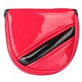 Soft Comfortable Pu Golf Mallet Head Cover Red