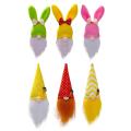 6pcs Easter Bunny Doll Faceless Gnomes Rabbit Dwarf Dolls Ornaments