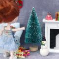 Mini Christmas Tree for Diy Dollhouse Christmas Decoration 125mm 5pcs
