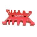 Woodworking Tenon Caliper Measuring Gauge for Wood Work Tools Red
