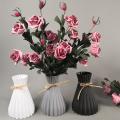 Plastic Aimulation-ceramic Flower Vase Wedding Home Decorations,gray