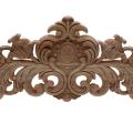 3x Carving Natural Wood Appliques for Furniture Decorative 40x11x2cm