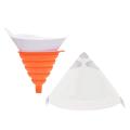 150 Pcs Paint Filters Strainer with 1 Pcs Silicone Funnel