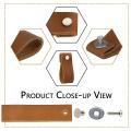 Leather Drawer Pulls 8 Pcs Knobs Pure Leather Handles for Drawers