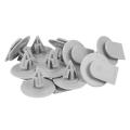 10x Fender Flare Moulding Panel Trim Clips for Bmw Mini Cooper Gray