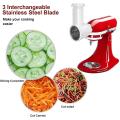 Cheese Slicer Shredder Attachment for Kitchenaid Stand,with 3 Blades