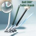 2x Golf Toilet Brush No Dead-end Wall-mounted Toilet Brush Sky Blue
