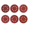 5 Inch 8 Hole 10pcs Sanding Discs , 10 Of Each 60/100/150/180/240/400