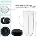 Blender 22oz Mugs with Flip Top To-go Lids Replacement Parts