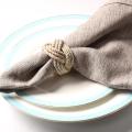 30pcs Jute Napkin Ring Rope Woven Napkin Buckle for Christmas Party