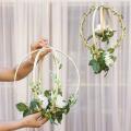 Bamboo Floral Hoop Dream Catcher Hoops Rings for Wedding Wreath Decor