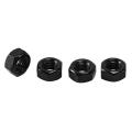 M6 Carbon Steel Grade 8 Hexagon Hex Nut Black 50pcs