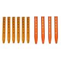 6pcs Snow and Sand Tent Stakes Pegs Aluminum Alloy Pegs Nails