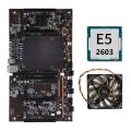 X79 H61 Btc Miner Motherboard with E5 2603 Cpu+cooling Fan Lga 2011