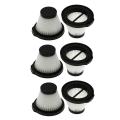 6x Fit for Delmar Vacuum Cleaner Dx115s Filter Hepa Filter Cotton