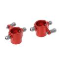 2pcs Rear Steering Cup for Wltoys P929 P939 K969 1/28 Rc Car,red