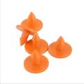 100pcs Plastic Animal Livestock Ear Tag for Rabbit Fox Dog (orange)