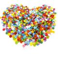 600 Pcs 6mm Round Resin Mini Tiny Buttons Sewing Decorative Button