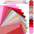 12pcs Valentine's Day Htv Heat Transfer Vinyl Bundle Glitter Iron