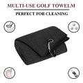 Golf Towel Set Sports Towel with Carabiner Tri-fold Towel 40x60cm