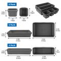 12 Pack Drawer Organizer Tray Dividers Plastic Storage Bins Container