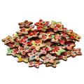 100pcs Cat Wooden Button Sewing Scrapbooking Colorful