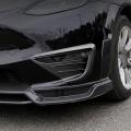 Matte Carbon Car Front Fog Lamp Cover Spoiler Decoration Sticker
