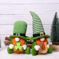St.patrick's Day Decorations Gnome Plush Handmade Faceless Doll, A
