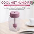 Humidifier Mini Usb Small Household Sprayer Luminous Cup Pink