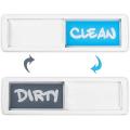 Clean Dirty Dishwasher Magnet - Easy to Read Non-scratch Silver