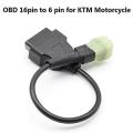 6 Pin to 16 Pin Adapter Obd2 Engine Fault Cable for Ktm 1190 690