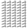 25 Pcs D-ring Hanging Hooks Double Hole Hangers with Screws Silver