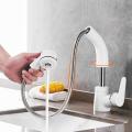 Basin Faucet Brass Mixer Tap Hot & Cold Water Bathroom Faucet-gold