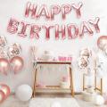 Rose Gold Decoration, Birthday Decoration, Happy Birthday Balloon