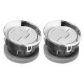 2pc for Ford Dash Vent Air Outlet Dashboard Ac Heater Air Vent Chrome