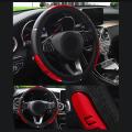 Car Steering Wheel Cover Suitable 37-38cm Auto Decoration Pink