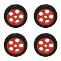 4pcs/set Rc Car Rubber Tires for 811 8sc 94885 84-801 Red