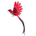 Artificial Bird Feathers Plastic Figurine Landscape Ornament Garden D