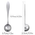 6 Pieces Coffee Scoop Stainless Steel Measuring Spoon Long Handle