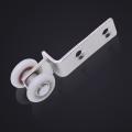10pcs Bend Pipe Metal Bearing Pulley Block with Two Plastic Wheel