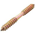 M8x70mm Double Ended Wood to Wood Furniture Fixing Dowel Screw 15pcs