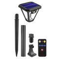 Solar Garden Light with Remote Control 2 Install Ways for Yard Patio