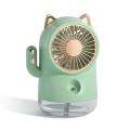 Table Misting Fan,personal Cooling Usb for Office,home &camping Green