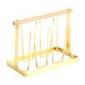 Kitchen Iron Cup Holder Creative Household Drain Cup Rack Gold
